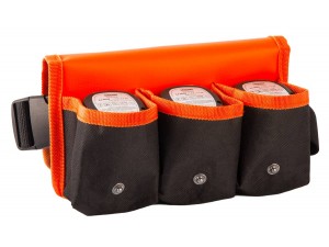 Geanta din nylon si PVC cu 3 buzunare pentru baterii