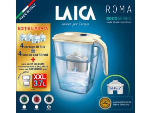 Cana filtranta de apa Laica BIG Roma, 3.7L, + 4 cartuse filtrante