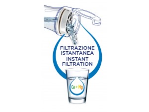 Carafa filtranta de apa Laica GlaSSmart, din sticla, 1,1 litri